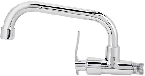 Leylor Grifo,Grifo De Cocina G1/2in Montado En La Pared De Un Solo Grifo De Agua Fría Y Grifo De Fregadero De Acero Inoxidable,Grifo De Cocina De Alta Presión Para La Cocina En Casa(Tipo B 20cm)