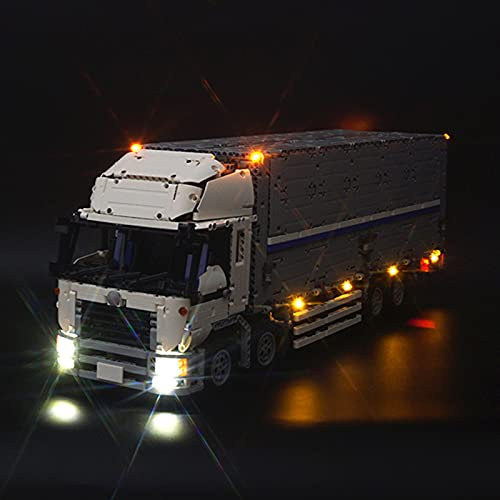 Upgrade Beleuchtung Licht Set für Mould King 13139, Led Beleuchtungsset Kompatibel mit Mould King LKW 13139 (Nicht Enthalten Modell)