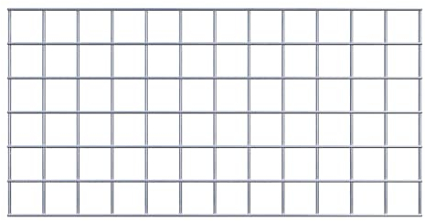 GABIONA Grille de gabion 5 x 5 cm (60 x 30 cm)