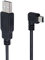 QIANRENON Cavo di prolunga mini USB a USB 2.0 da 90 gradi, mini 5 pin USB B maschio ad angolo retto a USB 2.0 maschio dati GPS cavo 1,5 m (angolo destro)
