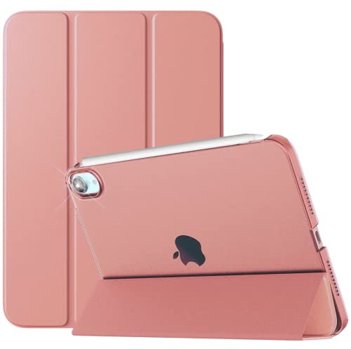 For iPad Mini 7 (A17 Pro, 2024) / Mini 6 (2021) Generation Case, 8.3 inch - Auto Wake/Sleep Cover - Mini 7th / 6th Models: A2993_A2995_A2996_A2567_A2568_A2569 (Rose Gold)