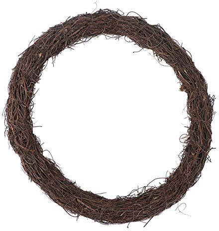 PRETYZOOM 1stk Weihnachtskranz-Rebe-Kreis Handwerk Kranz Weihnachtsfeiertagskranz Künstliches Weihnachten Künstlicher Kranz Türkränze Im Winter Weinrebenkranz 16 Rattan Ländlich Kleiderbügel