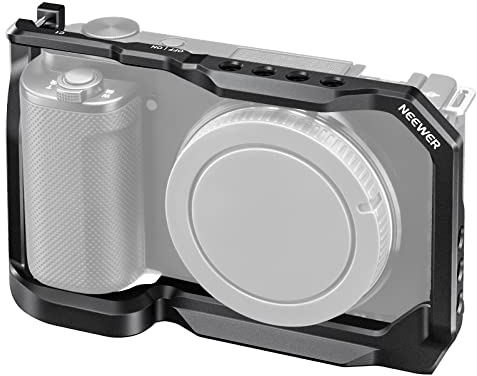 NEEWER ZV-E10 Cage Kamera Käfig kompatibel mit Sony ZV-E10, Video Stabilisator QR-Platte Gewinde 1/4 Zoll, kompatibel mit SmallRig Top Handle, CA003.