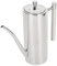 HOHXFYP Bottiglia Dispenser per Olio D'Oliva in Acciaio Inossidabile,Dispenser per Olio D'Oliva Dal Design a Bocca Lunga con Manico Ergonomico e Coperchio Della Pentola (0.7L-D'argento)