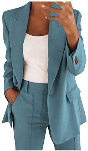 Completo Donna Elegante Tailleur Blazer Completa Completo Tailleur Pantaloni e Giacca Taglie Forti da Cerimonia Tailleur Pantalone Estivo Curvy Ufficio e Lavoro Tuta Due Pezzi