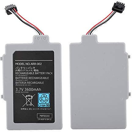 Kit de Charge de Contrôleur de Batterie 3600mAh pour WIIU avec Sauvegarde Rechargeable dans Le Jeu, Conception Ergonomique et Compacte
