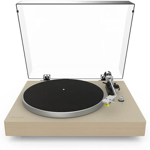 Mitchell Acoustics TT2OAK - Tocadiscos Bluetooth con correa (roble)