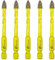 Fliesenbohrer Glasbohrer Set Hartmetallbohrer 5Stücke 6mm Steinbohrer Bohrer Set mit Schnellwechsel Sechskant Schaft für Holz Kunststoff Mauerwerk Keramische Fliesen Beton SANLEETEK