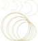 KITRDOOR 11 Stück Metallringe,30cm 25cm 20cm 15cm Handwerkliche Metallring,Deko Ringe zum Aufhängen, für Rund Metallringe zum Basteln,Mond Metall Ringe, Traumfänger Ring, DIY Basteln Traumfänger