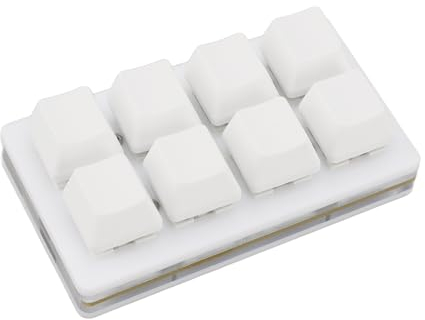 Fockety 8-Tasten-Tastatur, Makro-Pad-Tastatur mit Copy-Paste-Shortcut, Hot-Swap-fähige programmierbare mechanische Tastatur zum Arbeiten und Spielen, für, OS X,