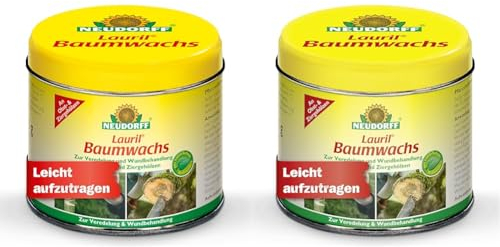 Neudorff Lauril Baumwachs der Schnell-Verband für große und kleine Verletzungen an Obst- und Ziergehölzen, 250 g (Packung mit 2)