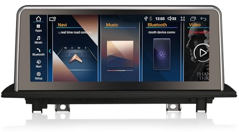 Erisin 10.25 Android 13 8-Kern 4GB+64GB Autoradio GPS Navi für BMW X1 F48 (2016-2017) NBT Unterstützt IPS Screen iDrive Bluetooth 5.0 CarPlay Android Auto DAB+ DSP WiFi Qualcomm iDrive OEM Canbus