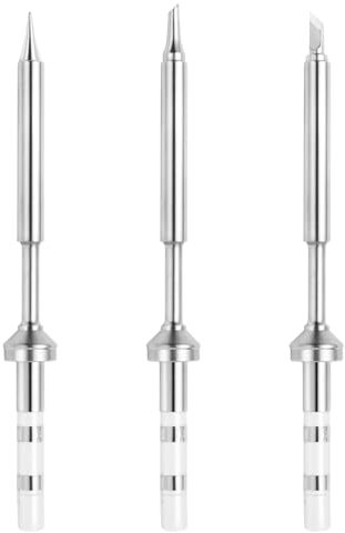 FEITA Pinecil TS100 Soldering Iron Tips Replacement for Mini Portable Micro Solder Pen Various Models Stations Tool Soldering Accessories (TS-I/BC2/KU 3pcs)