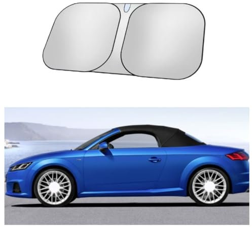 Parasol para Parabrisas de Coche para Audi TT Roadster,Titanio Plateado Parasol Coche Delantero Plegable Parasol Protección Rayos UV Accesorios Coche Interior