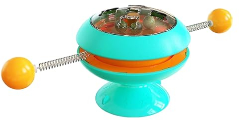 Catnip Spinner - Interaktives Windmühle Katzenspielzeug für Indoor-Katzen | Zahnbürste, Zahnen und interaktive Funktionen, Lustiger Windmühle Spinner für Kätzchen