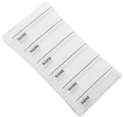 DIYEAH 100 Iron-On Fabric Labels - Name Tags for Clothing,Adhesive Name Labels for Nursing Home