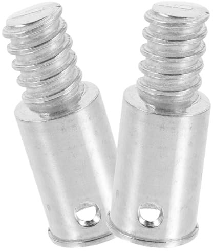 MOLUCKFU 2pcs Broom Handle Threaded End Replacement Extension Pole Adapter Connector for Mop and Broom American Style Compatible with Various Cleaning Tools