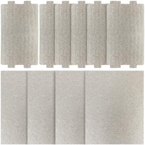 10 Sheet Microwave Oven Mica Plate Sheet, 6.5 * 11.7cm, 15cm*12cm Microwave waveguide Cover, High Temperature Resistant Microwave Oven Guard