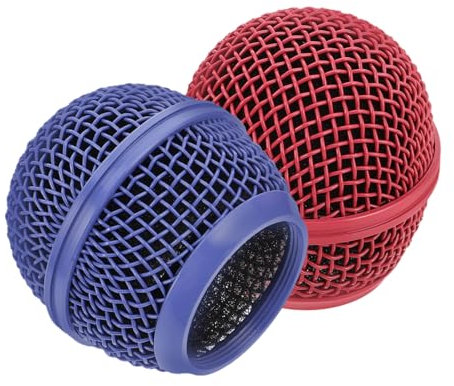 SOPOTUTU 2pièces Métallique pour Microphones Remplacement pour Microphone Accessoires De Protection Durable Le Vent Chocs