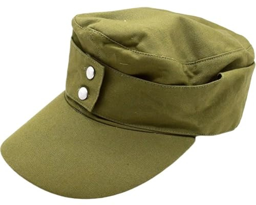 HiyyFloy Unisex-militärmütze, Kadettenmütze, Vintage-feldmütze Der Deutschen Wehrmacht, Klassische Militär-kampfmütze