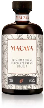 Macaya Belgische Schokolade Likör Destillerie Radermacher. 0,7l, Alk. 15% Vol.