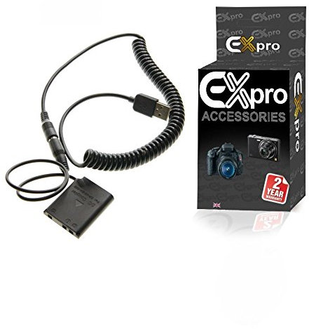 Ex-Pro® Fuji CP-45 NP-45 NP-45A Coupler Cable for Ex-Pro Rechargeable Battery Power System for Fuji Finepix Cameras [See description for Compatibility]