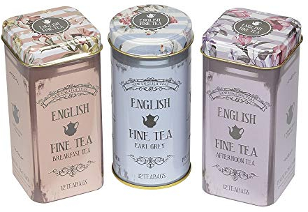 New English Teas Floral Tea Tin Teabag Selection Gift RS36