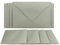 25 Klappkarten mit Umschlägen Set Schiefergrau - DIN A6 Blanko Doppelkarten 14,8 x 21 cm (160 g/m²) - DIN C6 Umschlag 11,4 x 16,2 cm (80 g/m²) Nassklebung - Grußkarten Einladungskarten Hochzeit