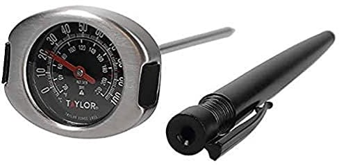 Taylor Pro, Fleischthermometersonde, für Professionelle Chefköche, Temperaturmessgerät mit Sonde und Schutzhülle für die Küche, Ideal für Fleisch-, Fisch- und Grillgerichte, aus Edelstahl