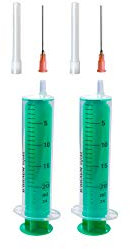 Set: 1, 2 oder 3 St. Spritzen 20ml Laborspritzen Liquidspritze Hobbyspritze mit stumpfer Nadel/Kanüle für E-Liquid Aroma Hobby und Heimwerk (Set 2x 20ml)
