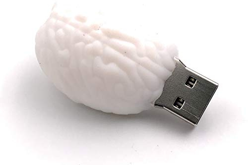 Onwomania Gehirn Hirn Denkvermögen weiß USB Stick USB Flash Drive 32GB USB 3.0