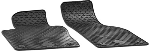 WALSER DirtGuard Gummi Fussmatten Auto für VW Beetle/Beetle Cabriolet 2011-2019, 100% passgenaue Auto Fußmatten, robuste Universal Fußmatte Auto, Gummimatten Auto