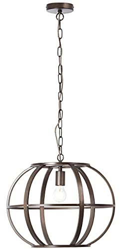 Brilliant Lampe, Basia Pendelleuchte 48cm schwarz stahl, Metall, 1x A60, E27, 40W,Normallampen (nicht enthalten)