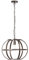 BRILLIANT Lampe, Basia Pendelleuchte 48cm schwarz stahl, Metall, 1x A60, E27, 40W,Normallampen (nicht enthalten)