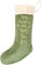 Papierdrachen Weihnachtssocke | Weihnachtsstiefel | Weihnachtsstrumpf zum Befüllen | Zum Aufhängen an Kamin, Treppe | Geschenksack - Geschenkverpackung - Samt Grün - Set 5