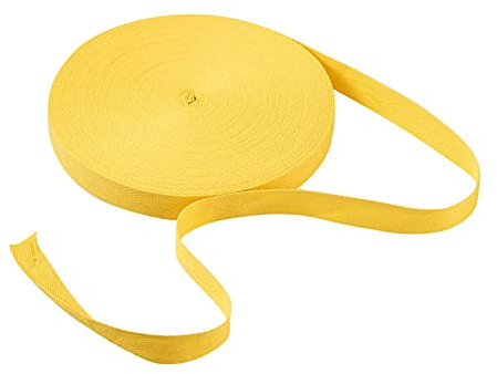 Craftdady Köperband aus Baumwolle, 45 m lang, 20 mm breit, Twillgurtband mit Fischgrätenmuster, zuschneidbar, zum Nähen und Basteln, für Kunsthandwerk, Wimpelketten, Geschenkverpackungen