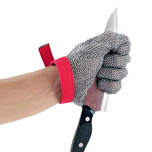 Schnittfeste Handschuhe Wiederverwendbare 304 Stahldrahthandschuhe, Kochhandschuhe Für Elektroschweißer(Size:XS/A 1er Pack)