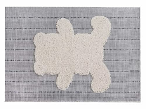 Primaflor Kinderteppich in 3D Optik für Jungen und Mädchen - Teddy Bär - 135x190 cm - Oeko-TEX Zertifiziert - Weicher Teppich fürs Baby- & Kinderzimmer - Hochwertiger Spielteppich
