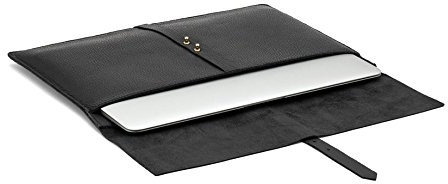 Chalk Factory Leather Sleeve, Protective Case for ASUS TUF Gaming F15 (2021), 15.6 Laptop #CY : BLACK