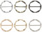Create idea 6 Stück T-Shirt Schal Schnalle Clip Elegante Seidenschal Ring Clips Halstuchschnalle Kleidung Krawatten Klammern Metall Halter 6 Farben
