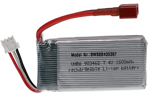 vhbw Akku kompatibel mit T-Stecker AWG16 für Modellbau z.B. Racing Car