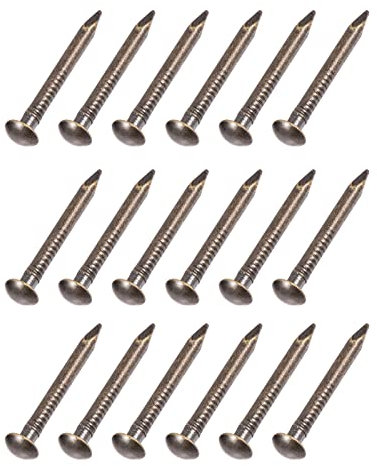 METALLIXITY Pequeños Clavos (1,5x15mm) 120uds, Latón Pequeños Herraje Clavos - para Casa Carpintería, Bronce Tono