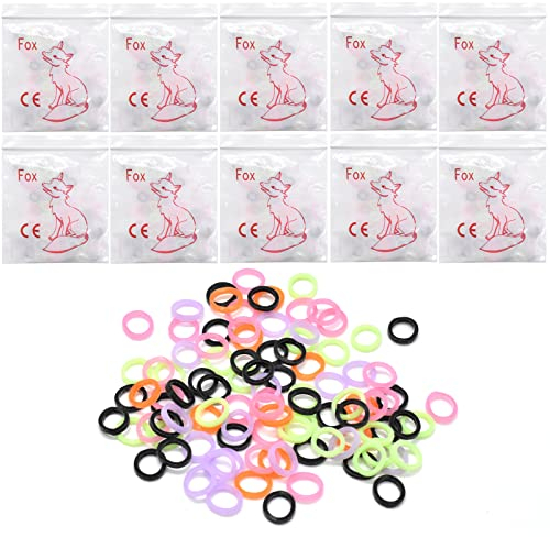 Angzhili 1000 pcs Orthodontic Rubber Bands,4.5Oz Orthodontic Elastics,Latex Free Intraoral Elastic Bands,Multi-colored (1/4)