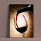 Moderne Kunst, Rotweinglas, Leinwandgemälde, Poster, Bar, nordische Wandkunst, Bilder, Restaurant, Küche, Wand, Wohnzimmer, Dekoration, 30 x 45 cm, rahmenlos