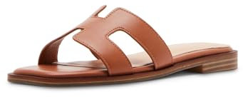 Madden Girl Damen Haileyy Schiebe-Sandalen, Cognac, 39 EU