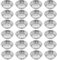XIONGXIAOZHI 25 mini stampi per torte in acciaio al carbonio per cupcake, riutilizzabili, in acciaio inox, per budini, torte, cupcake, muffin, biscotti, 248G0051