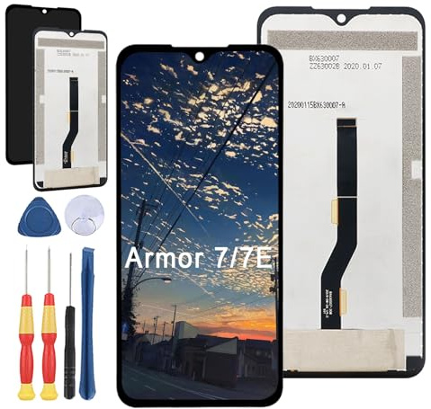 Yuxyiony Neuer LCD Bildschirm Ersatz für Ulefone Armor 7/ Armor 7E LCD Display Touch Screen Reparaturteile mit Werkzeug.