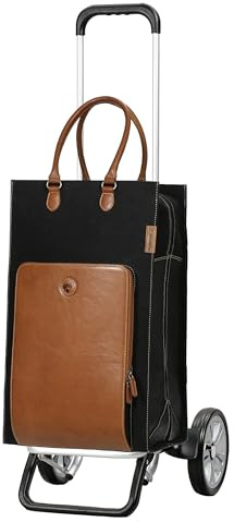 ANDERSEN Einkaufstrolley - Alu Star Shopper Charu braun 49 L Leder, nachhaltig, Aluminium, höhenverstellbar, Räder abnehmbar