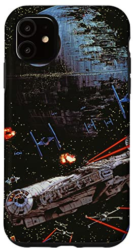 iPhone 11 Star Wars Return of the Jedi Death Star II Battle Black Case