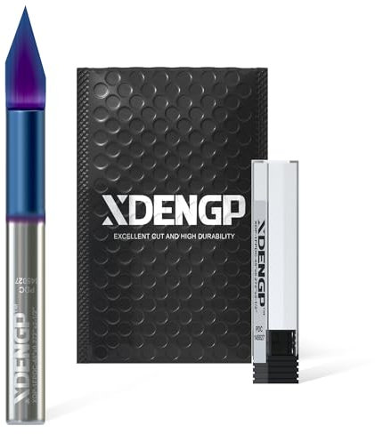 XDENGP 45-Grad-V-Nutfräser für CNC, Hartmetall-V-Nut-Bit, 0,00000000000000000000000000000000000000000000000000000000